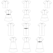 Patroon blouse en jurk voor dames 'Zada' van Bel' Etoile